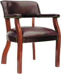 ALERA - Burgundy Vinyl Guest Chair - 24" Wide x 29-1/2" High - Apex Tool & Supply