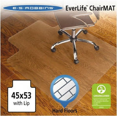 ES Robbins - 53" Long x 45" Wide, Chair Mat - Rectangular, Straight Edge Style - Apex Tool & Supply