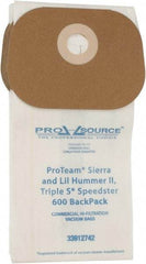 PRO-SOURCE - Meltblown Polypropylene & Paper Vacuum Bag - For ProTeam Sierra & Lil Hummer II (Open top bag), Triple S Speedster 600 Backpack - Apex Tool & Supply