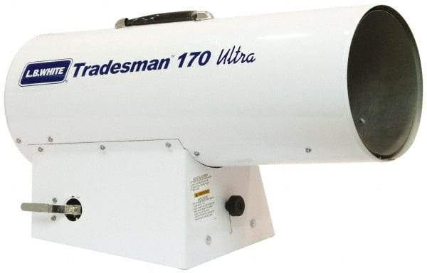 LB White - 125,000 to 170,000 BTU Rating, Natural Gas Forced Air Heater - 4,000 Sq Ft Max Heating Area, 0.2 oz Capacity, Fuel with Natural Gas - Apex Tool & Supply