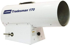 LB White - 125,000 to 170,000 BTU Rating, Propane Forced Air Heater with Thermostat - 4,000 Sq Ft Max Heating Area, 100 Lb Capacity, Fuel with Propane - Apex Tool & Supply