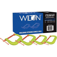 Wilton - C-Clamp & Cantilever Clamp Sets Clamp Type: Spark Duty C-Clamp Type: Kit - Apex Tool & Supply