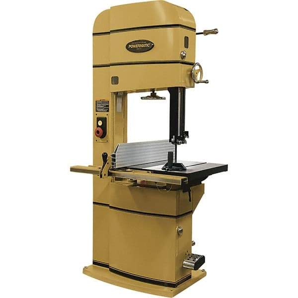 Powermatic - 20" Throat Capacity, Step Pulley Vertical Bandsaw - 2,300/4,400 SFPM, 5 hp, Single Phase - Apex Tool & Supply