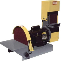 Kalamazoo - 36" Long x 4" Wide Belt, 10" Diam, Combination Sanding Machine - 1/2 hp, Single Phase - Apex Tool & Supply