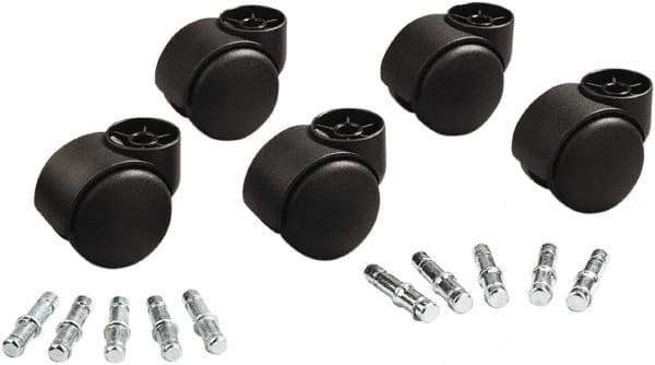 Master Caster - Matte Black Caster Set - For Office & Home Furniture - Apex Tool & Supply