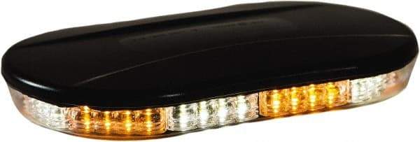 Buyers Products - Variable Flash Rate, Magnetic or Permanent Mount Emergency LED Lightbar Assembly - Powered by DC, Amber & Clear - Apex Tool & Supply