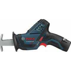 Bosch - 12V, 0 to 3,000 SPM, Cordless Reciprocating Saw - 0.5699" Stoke Length, Lithium-Ion Batteries Included - Apex Tool & Supply