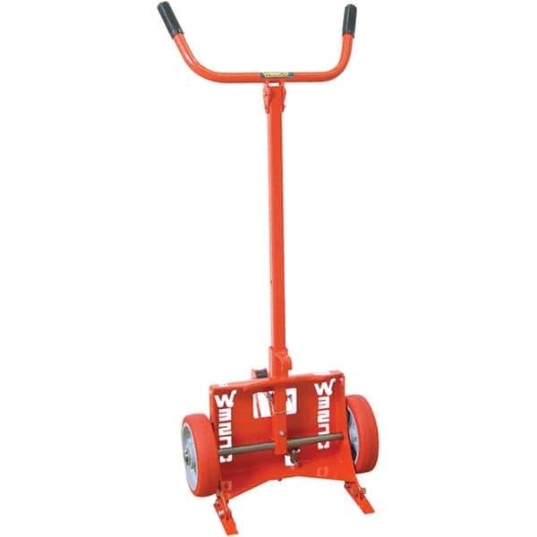 Wesco Industrial Products - 1,000 Lb Load Capacity, 55 Gal Drum Truck - 23" Wide x 61" High, 2 Steel Wheels - Apex Tool & Supply