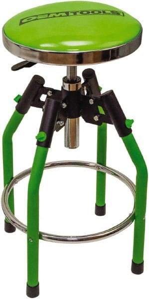 OEM Tools - 330 Lb Capacity, Adjustable Creeper Seat - Chrome, 35.2" High x 14" Wide - Apex Tool & Supply