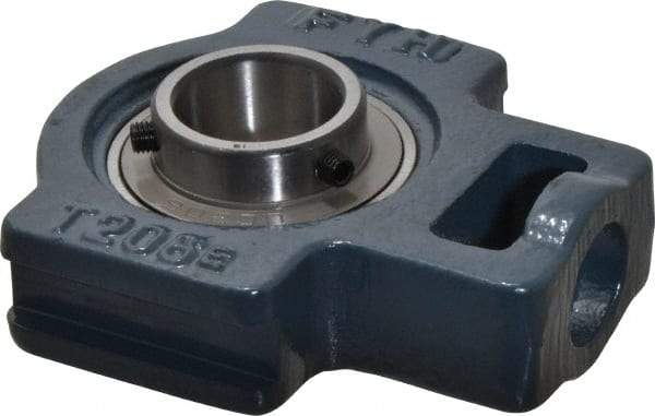 Value Collection - 2-1/4" Wide, Cast Iron Ball Bearing Take Up Unit - 1-3/32" Outside Diam - Apex Tool & Supply
