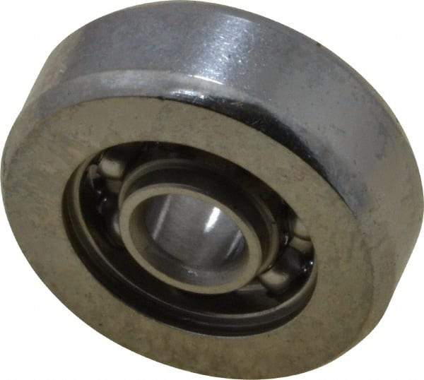 Value Collection - 1/8" Bore Diam, 1/2" OD, Open Miniature Radial Ball Bearing - 11/64" Wide, 1 Row, Round Bore, 49 Lb Static Capacity, 144 Lb Dynamic Capacity - Apex Tool & Supply
