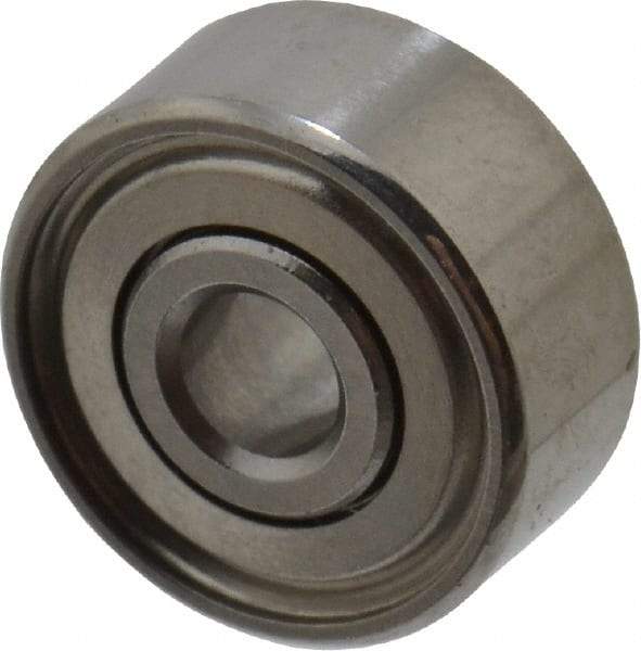 Value Collection - 3/32" Bore Diam, 5/16" OD, Double Shield Miniature Radial Ball Bearing - 9/64" Wide, 1 Row, Round Bore, 40 Lb Static Capacity, 124 Lb Dynamic Capacity - Apex Tool & Supply