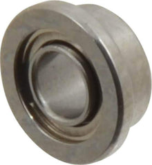 Value Collection - 3/32" Bore Diam, 3/16" OD, Double Shield Miniature Radial Ball Bearing - 3/32" Wide, With Flange, 1 Row, Round Bore, 10 Lb Static Capacity, 31 Lb Dynamic Capacity - Apex Tool & Supply