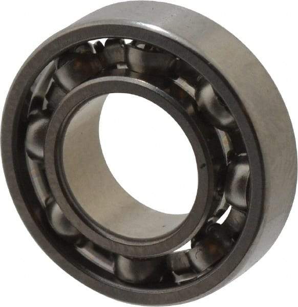 Value Collection - 5/64" Bore Diam, 1/4" OD, Open Miniature Radial Ball Bearing - 3/32" Wide, 1 Row, Round Bore, 23 Lb Static Capacity, 70 Lb Dynamic Capacity - Apex Tool & Supply
