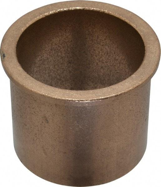 Boston Gear - 2" Inside x 2-1/4" Outside Diam, Oil Impregnated Bronze SAE-841 Flanged Sleeve Bearing - 2-1/2" Flange Outside Diam, 1/8" Flange Thickness, 2" OAL - Apex Tool & Supply