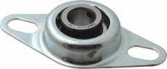 Value Collection - 5/8" ID, 1.126" OAL x 4" OAH 2-Bolt Flange - 1,060 Lb Static Cap, 2,110 Lb Dyn Cap, 3" Btw Mnt Hole Ctrs, Stamped Steel Rubber Mount - Apex Tool & Supply