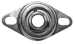 Value Collection - 7/8" ID, 1.2205" OAL x 4-1/2" OAH 2-Bolt Flange - 1,740 Lb Static Cap, 3,100 Lb Dyn Cap, 3-3/8" Btw Mnt Hole Ctrs, Stamped Steel Rubber Mount - Apex Tool & Supply