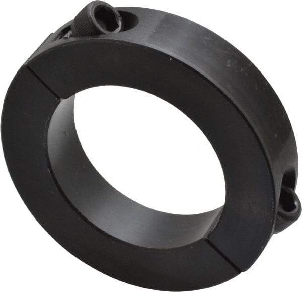 Climax Metal Products - 1-15/16" Bore, Steel, Two Piece Shaft Collar - 3" Outside Diam, 11/16" Wide - Apex Tool & Supply