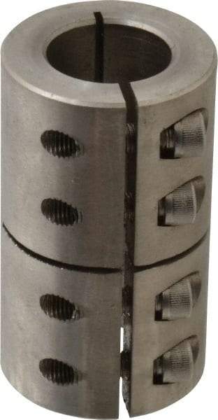 Climax Metal Products - 1" Inside x 1-3/4" Outside Diam, One Piece Split Clamping Collar - 3" Long - Apex Tool & Supply