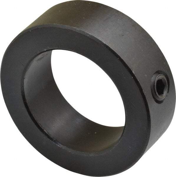 Climax Metal Products - 1-1/2" Bore, Steel, Set Screw Shaft Collar - 2-1/4" Outside Diam, 3/4" Wide - Apex Tool & Supply