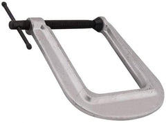 Wilton - Light-Duty 3" Max Opening, 4-1/2" Throat Depth, Ductile Iron Standard C-Clamp - 700 Lb Capacity, 0" Min Opening, Deep Throat - Apex Tool & Supply