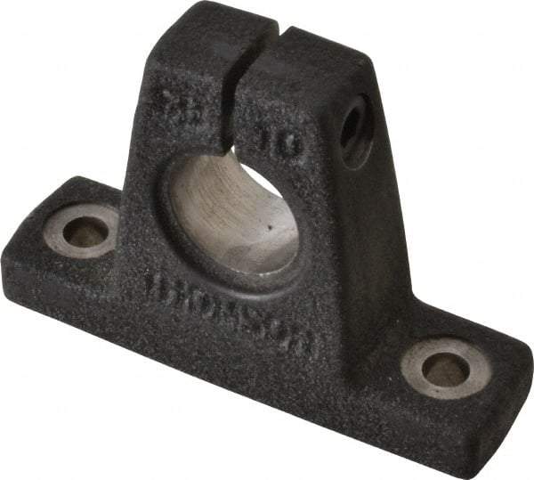 Thomson Industries - 5/8" Diam, Malleable Iron Alloy Shaft Support - Plain Shafting - Apex Tool & Supply