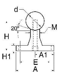Thomson Industries - 40mm Shaft Diam, 78mm Base Width, Steel Shaft, Aluminum Rail, Round Shaft Assemblies - 48" Long, 18mm Neck Width - Apex Tool & Supply