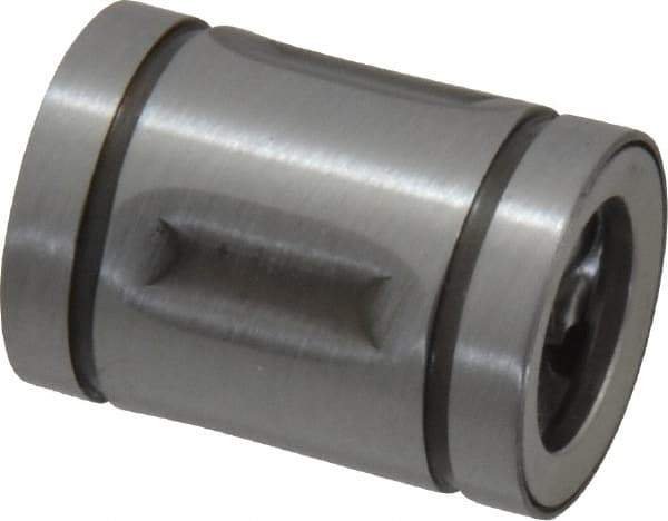 Thomson Industries - 3/8" ID, 37 Lb Dynamic Load Capacity, Closed Linear Bearing - 5/8" OD - Apex Tool & Supply