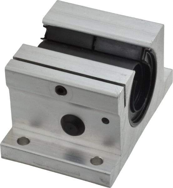Thomson Industries - 3/4" Inside Diam, 1130/2260 Lbs. Dynamic Capacity, Open Single Pillow Block Linear Bearing - 1.56" Overall Height x 2-3/4" Overall Width - Apex Tool & Supply