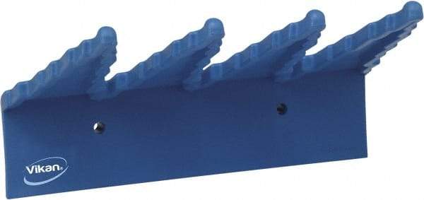 Vikan - 22 Lb, 6-1/2" Wide, 2-1/2" High, Polypropylene, Wall Bracket - 9-1/2" Long, 3 Holders - Apex Tool & Supply