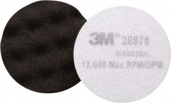 3M - 5-1/4" Diam Foam Buffing & Backing Pad - Hook & Loop Attachment - Apex Tool & Supply