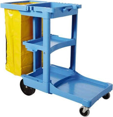 Rubbermaid - Plastic Janitor Cart - 21-3/4" Width - Apex Tool & Supply