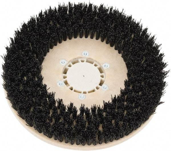Clarke - 26" Diam Scrubbing Brush - 13" Machine, Black Pad, Polypropylene - Apex Tool & Supply