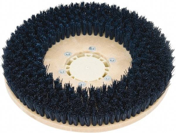 Clarke - 26" Diam Scrubbing Brush - 13" Machine, Black Pad, Polypropylene - Apex Tool & Supply