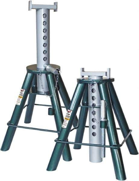 Safeguard - 20,000 Lb Capacity Jack Stand - 18-15/16 to 30-1/2" High - Apex Tool & Supply