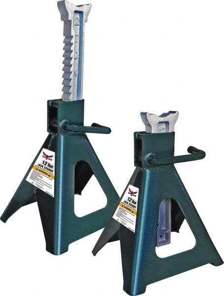 Safeguard - 24,000 Lb Capacity Jack Stand - 19-11/16 to 30-1/4" High - Apex Tool & Supply
