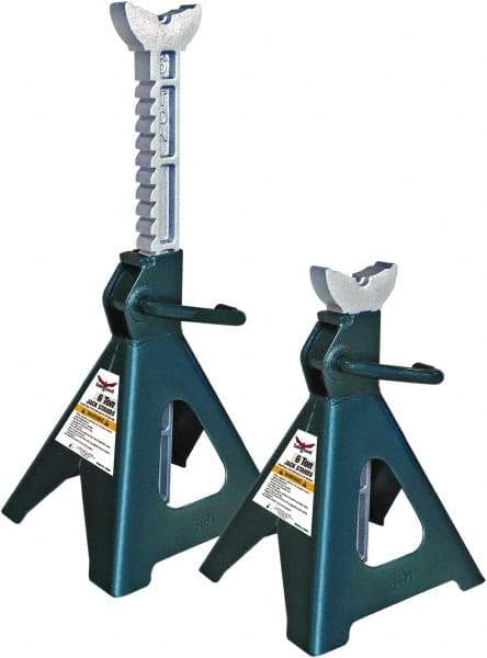 Safeguard - 12,000 Lb Capacity Jack Stand - 15-3/4 to 24-3/8" High - Apex Tool & Supply