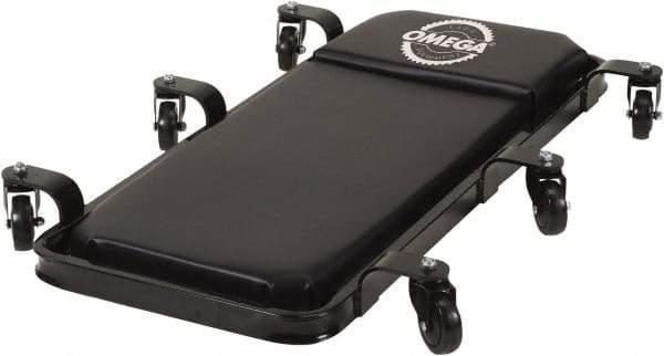 Omega Lift Equipment - 400 Lb Capacity, 6 Wheel Convertible Creeper - Alloy Steel, 40.94" Long x 3.74" Overall Height x 26" Wide - Apex Tool & Supply