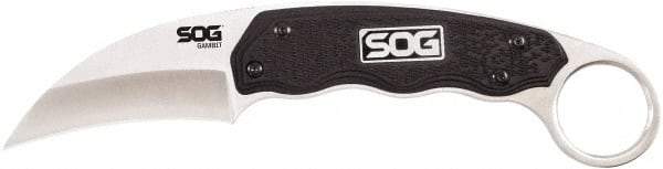 SOG Specialty Knives - 2-37/64" Long Blade, 7Cr17MoV Stainless Steel, Sheepsfoot, Fixed Blade Knife - 7.3" OAL, Glass-Reinforced Nylon Handle - Apex Tool & Supply