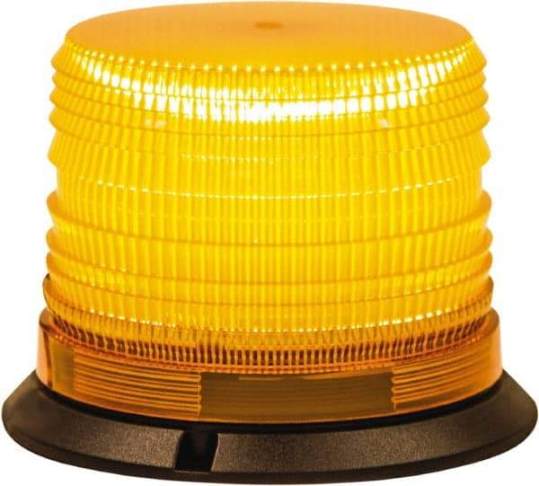 Buyers Products - 8 Flash Rate, 1" Pipe & 3-Bolt Mount Emergency Strobe Light Assembly - Powered by 12 to 24 Volts, Amber - Apex Tool & Supply