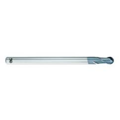 1/2" Dia. - 4" OAL - Solid Carbide - Ball End HP End Mill-2 FL - Apex Tool & Supply