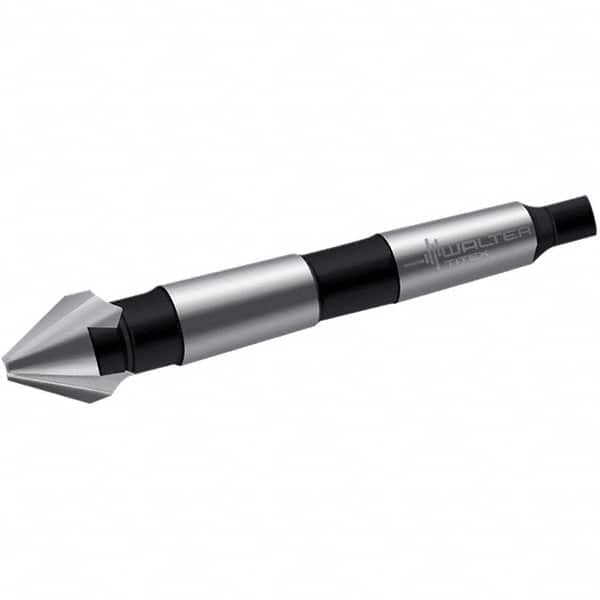 Walter-Titex - 40mm Head Diam, 3 Flute 60° High Speed Steel Countersink - Apex Tool & Supply