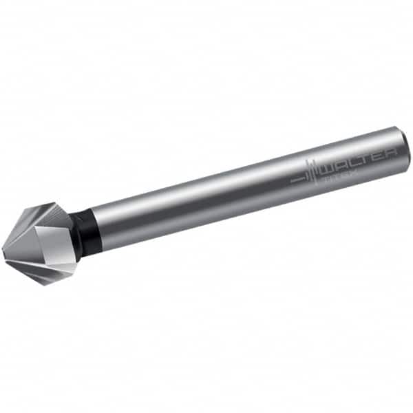Walter-Titex - 4.3mm Head Diam, 4mm Shank Diam, 3 Flute 90° High Speed Steel Countersink - Apex Tool & Supply