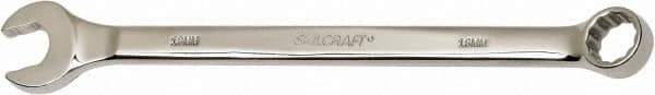 Ability One - 18mm 12 Point Combination Wrench - 15° Offset Angle, Steel, Chrome Finish - Apex Tool & Supply