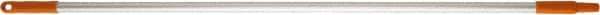 Vikan - 52 x 1" Aluminum Squeegee Handle - European Threaded Connection, Orange - Apex Tool & Supply