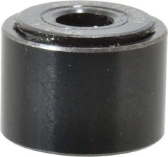 Accurate Bushing - 1/4" Bore, 3/4" Roller Diam x 1/2" Roller Width, Steel Yoke Cam Follower - 2,140 Lb Dynamic Load Capacity, 9/16" Overall Width - Apex Tool & Supply