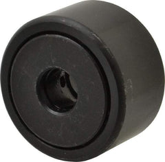 Accurate Bushing - 1/2" Bore, 1-3/4" Roller Diam x 1" Roller Width, Steel Yoke Cam Follower - 7,870 Lb Dynamic Load Capacity, 1-1/16" Overall Width - Apex Tool & Supply