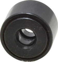 Accurate Bushing - 1/4" Bore, 3/4" Roller Diam x 1/2" Roller Width, Steel Yoke Cam Follower - 2,140 Lb Dynamic Load Capacity, 9/16" Overall Width - Apex Tool & Supply