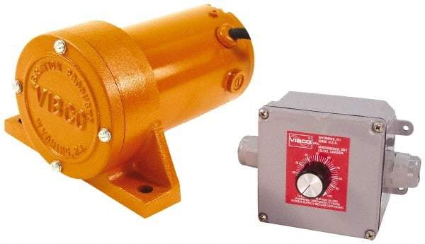 Vibco - 1 Phase, 1.3 Amp, 115 Volt, 6-3/4" Long, Electric Vibrators - 0 to 100 Lbs. Force, 68 Decibels - Apex Tool & Supply