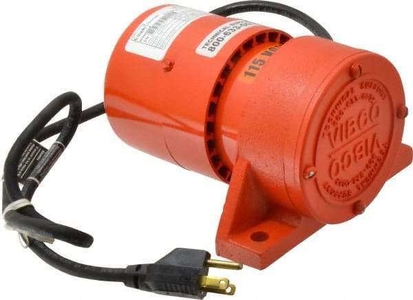 Vibco - 1 Phase, 1.5 Amp, 115 Volt, 7-1/2" Long, Electric Vibrators - 0 to 60 Lbs. Force, 48 Decibels - Apex Tool & Supply